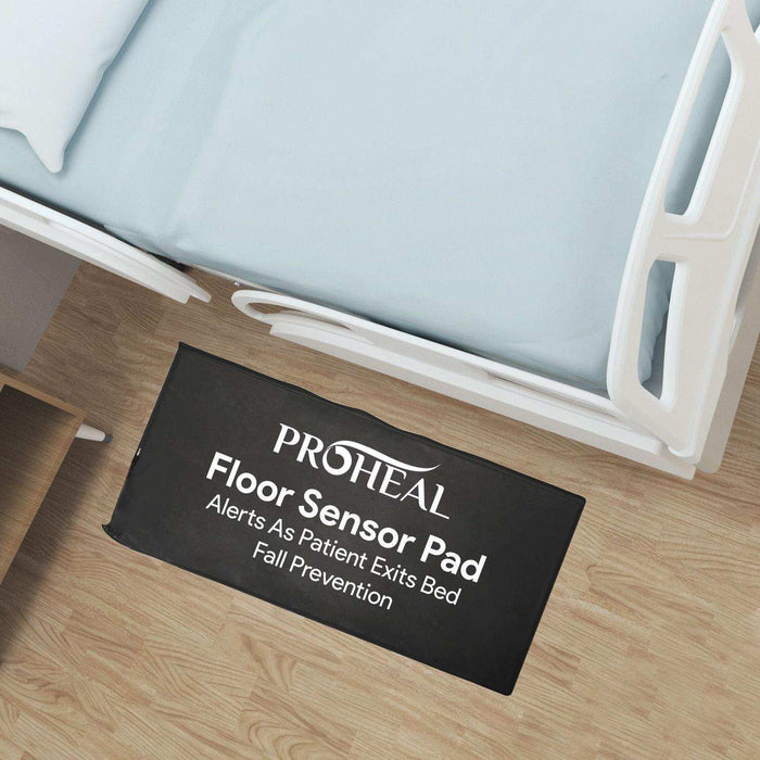 ProHeal Elderly Monitoring Bed Sensor Floor Pad - 20” x 30” - Elvoros