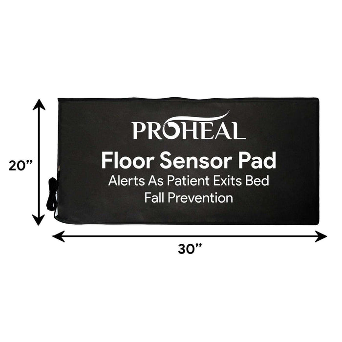 ProHeal Elderly Monitoring Bed Sensor Floor Pad - 20” x 30” - Elvoros