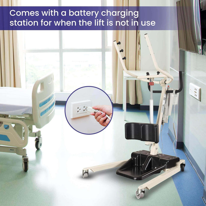 Medacure Free Spirit Sit to Stand Powered Patient Assist Lift - Elvoros