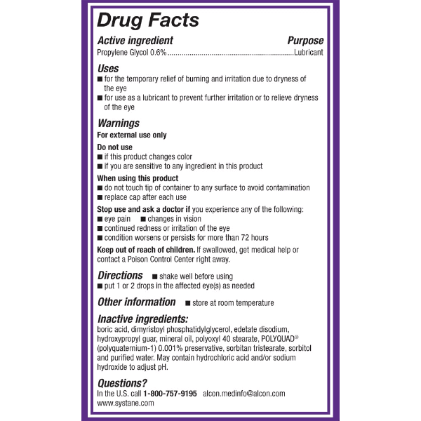 Systane Balance Lubricant Eye Drops Restore Dry Eye Relief - 10mL X 2Ct