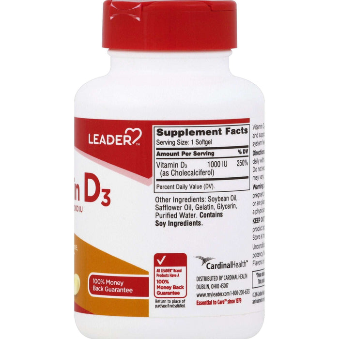Leader Vitamin D3 Soft gels