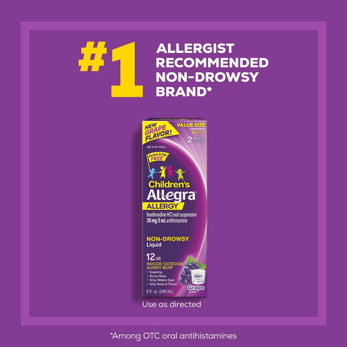 Allegra Children's Allergy 12 Hour Non-Drowsy Liquid