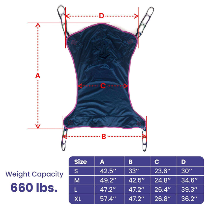 Medacure Universal Full Body Patient Lift Sling with Commode - Elvoros