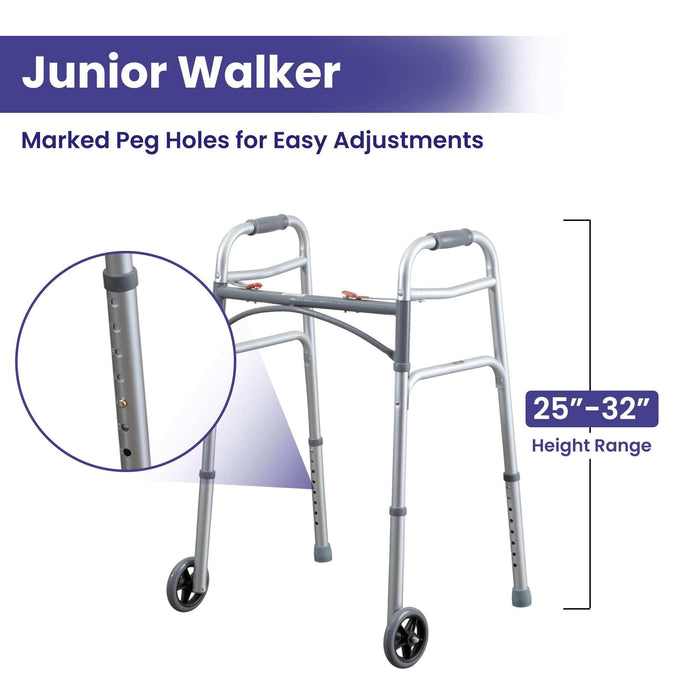 Medacure Case of 4 Junior Folding Walkers - Elvoros
