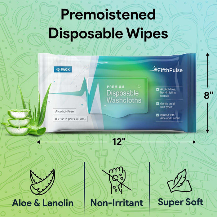 FifthPulse Aloe Body Wipes - 2 Pack - Elvoros