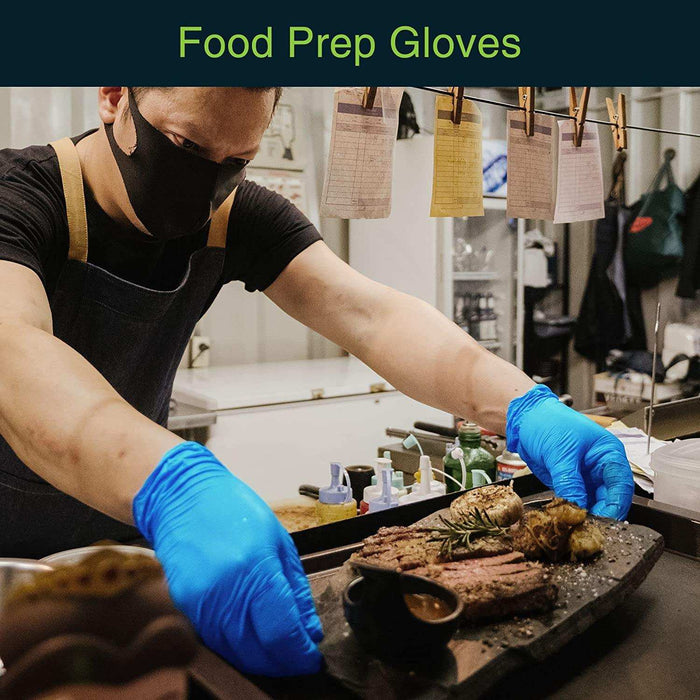 FifthPulse Blue Nitrile Disposable Gloves - Elvoros