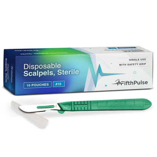 FifthPulse Disposable Dermaplaning Scalpel Knife Individual Wrapped - 10pack - Elvoros