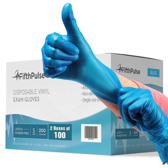 FifthPulse Vinyl Disposable Gloves - 200 Pack - Elvoros