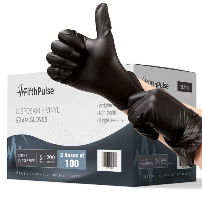 FifthPulse Vinyl Disposable Gloves - 200 Pack - Elvoros