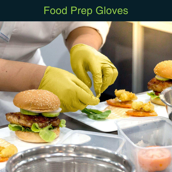 FifthPulse Yellow Disposable Nitrile Gloves - Elvoros