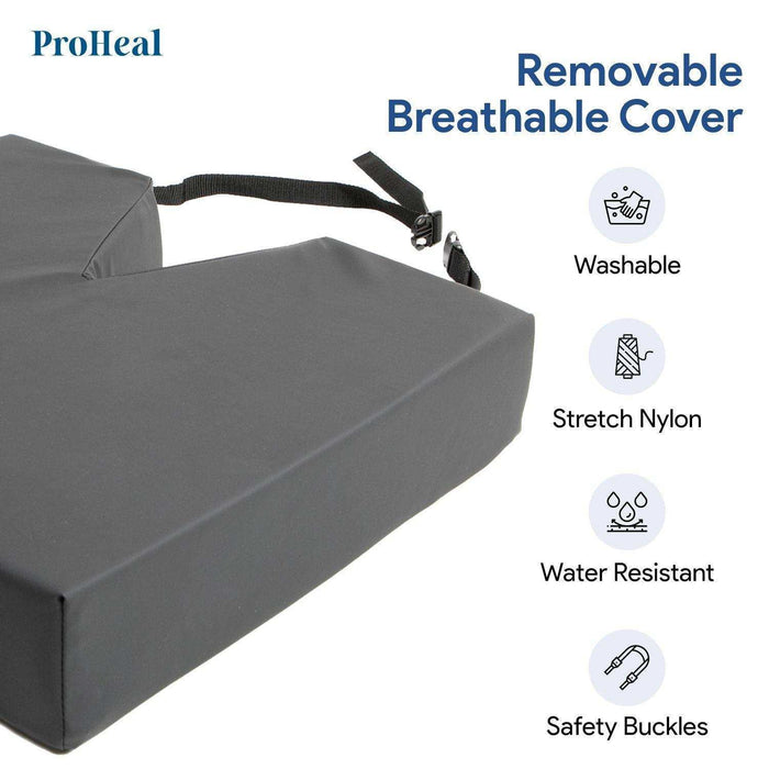 Foam Wheelchair Cushion With Coccyx Cutout - Elvoros