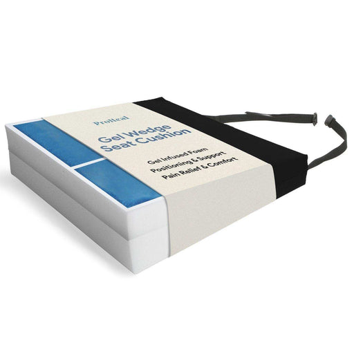 ProHeal Gel Wedge Wheelchair Seat Cushion For Posture & Pressure Relief - Elvoros