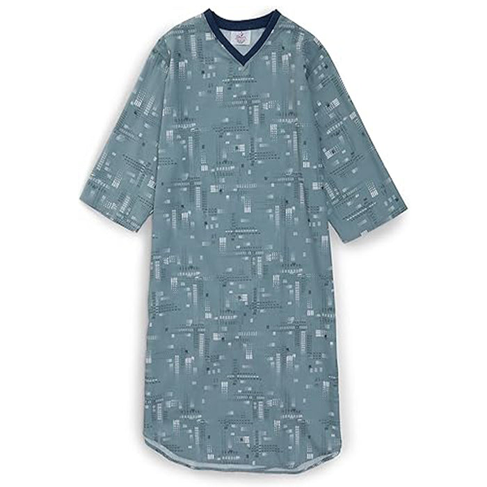 Silverts Men's Adaptive Poly-Cotton Open Back Hospital Gown