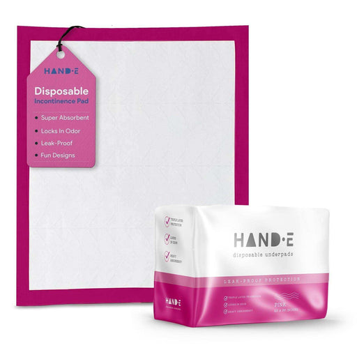 Hand-E Incontinence Disposable Underpads - Pink - Elvoros