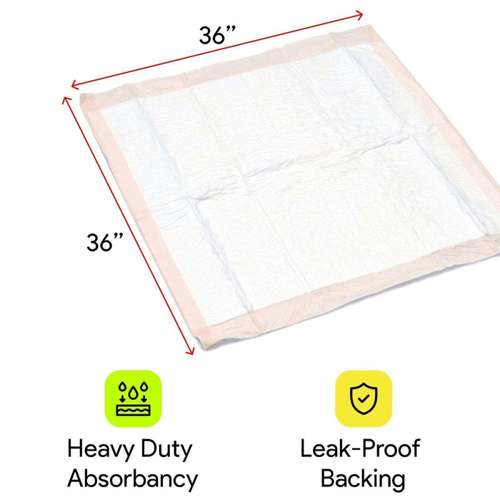 Heavy Absorbent Underpads 36" x 36" - Elvoros