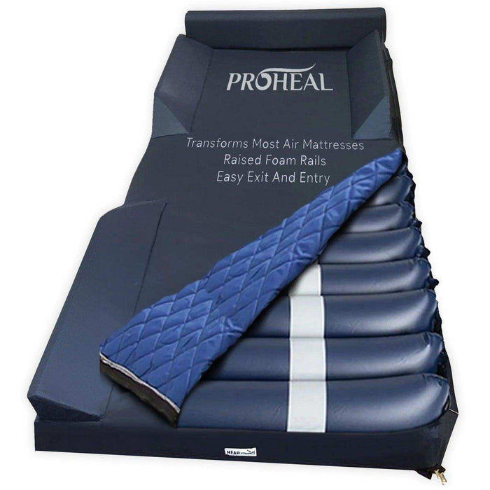 ProHeal Hospital Bed Cover With Defined Bed Rail For Air Mattress - Elvoros