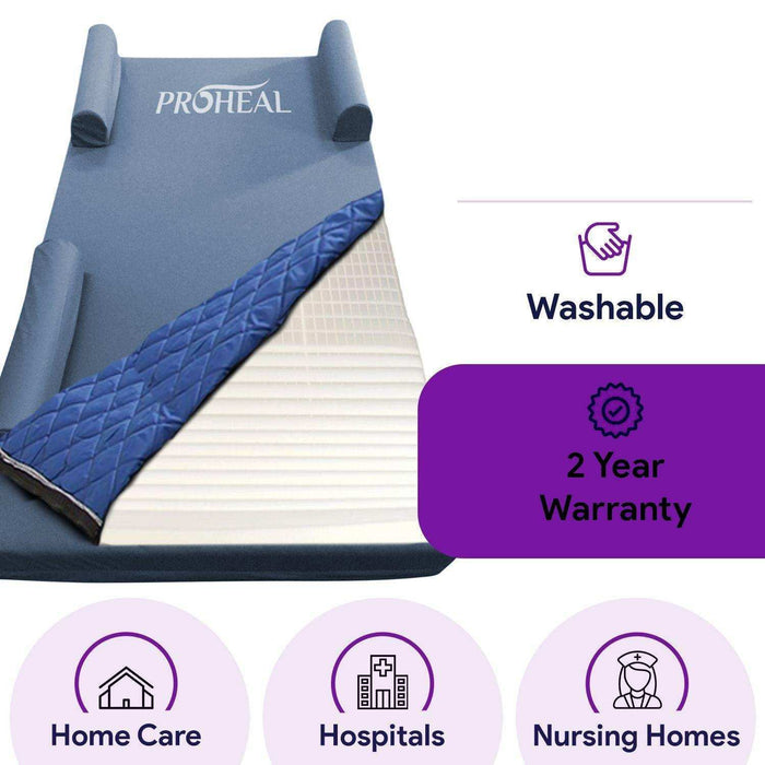 ProHeal Hospital Bed Cover With Defined Bed Rail For Foam Mattress - Elvoros