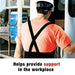 Ace Adjustable Work Belt with Removable Suspenders