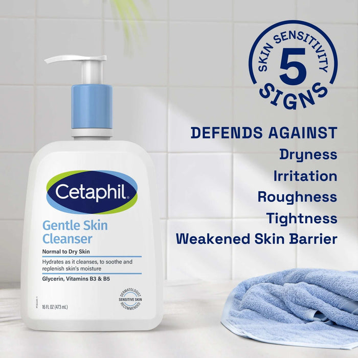 Cetaphil Hydrating Gentle Skin Cleanser for Dry to Normal Sensitive Skin