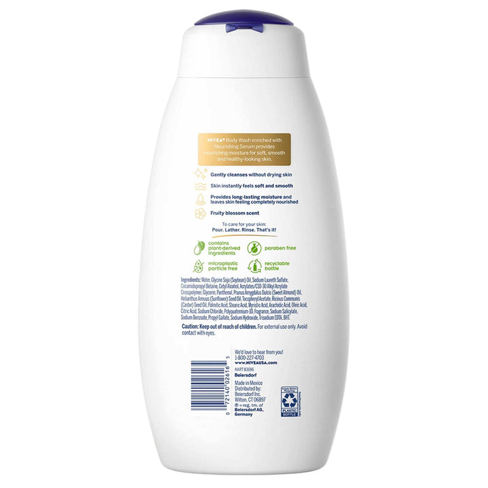Nivea Nourishing Botanical Blossom with Nourishing Serum Body Wash - 20 oz