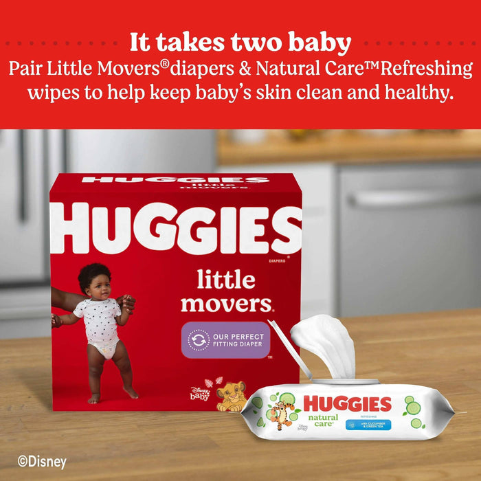 Huggies Natural Care Refreshing Baby Scented Wipes Cucumber & Green Tea - 56 Ct