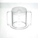2 Handed Spillproof Clear Mug with 2 Lids