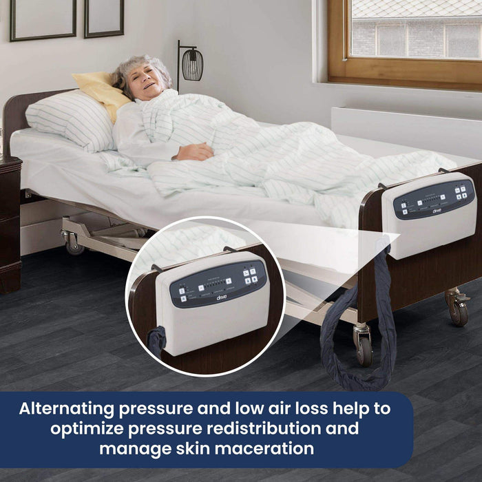 Drive Medical Med Aire Plus Defined Perimeter Low Air Loss Mattress - 8" - Elvoros