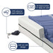Drive Medical Med Aire Plus Defined Perimeter Low Air Loss Mattress - 8" - Elvoros