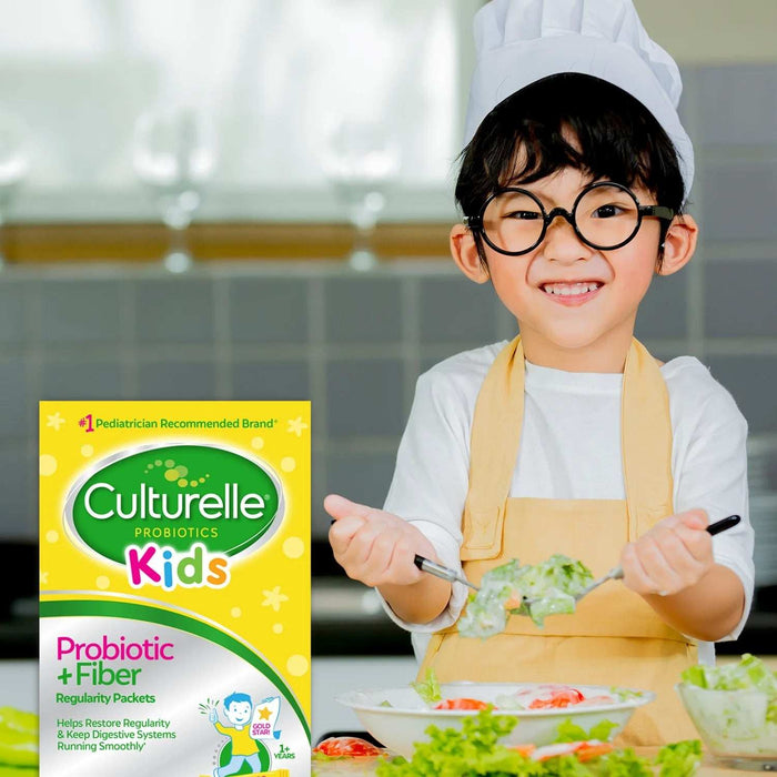 Culturelle Kids Digestive Health Probiotic + Fiber Powder Packets - 24 Ct