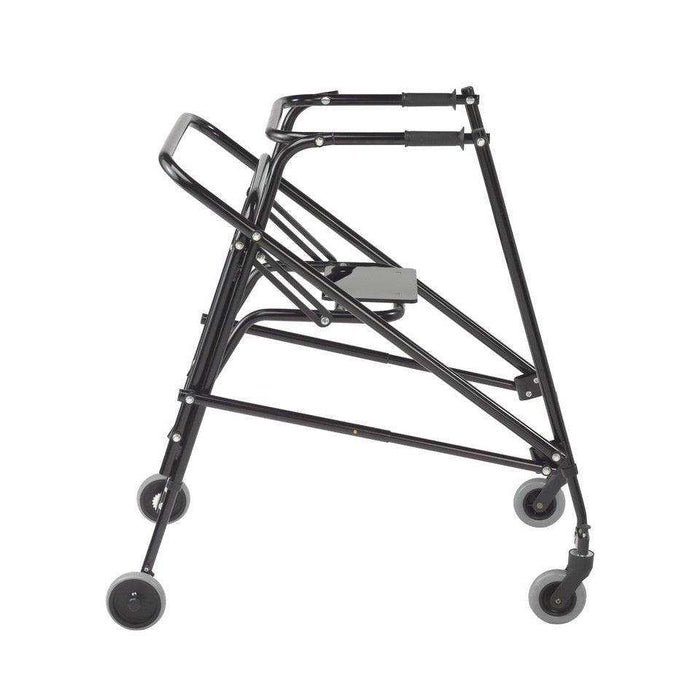 Drive Medical Nimbo 2G Lightweight Posterior Walker w/ Seat Black - XL - Elvoros