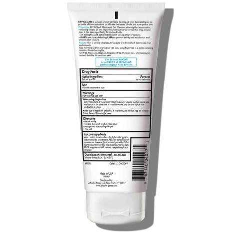 La Roche-Posay Effaclar Medicated Gel Acne Cleanser - 6.76 oz. - Elvoros