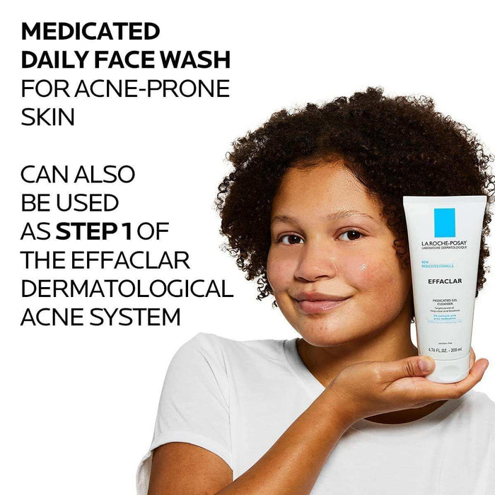 La Roche-Posay Effaclar Medicated Gel Acne Cleanser - 6.76 oz. - Elvoros