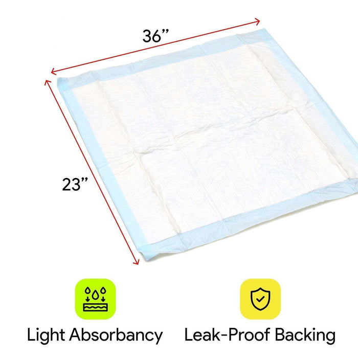 ProHeal Light Absorbent Underpads - 23" x 36" - Elvoros