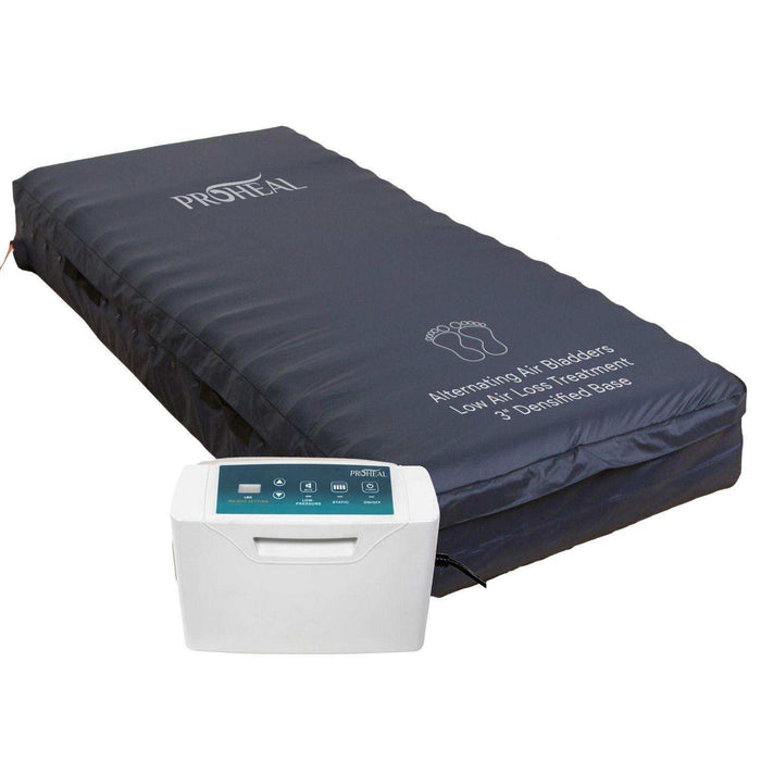 Low Air Loss Alternating Pressure Mattress, Digital, 3" Fiber Base, 36"x80"x8" - Elvoros
