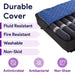 Low Air Loss Alternating Pressure Mattress, Digital, 3" Fiber Base, 36"x80"x8" - Elvoros