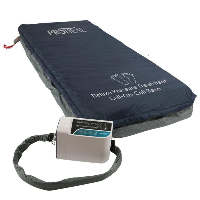 Low Air Loss Alternating Pressure Mattress, Digital Pump, Cell-On-Cell -36x84x8" - Elvoros