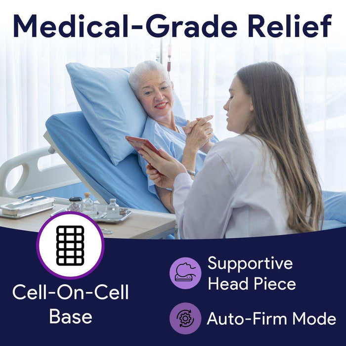 Low Air Loss Alternating Pressure Pulsation Mattress -Air Railss -36x80x8/11" - Elvoros