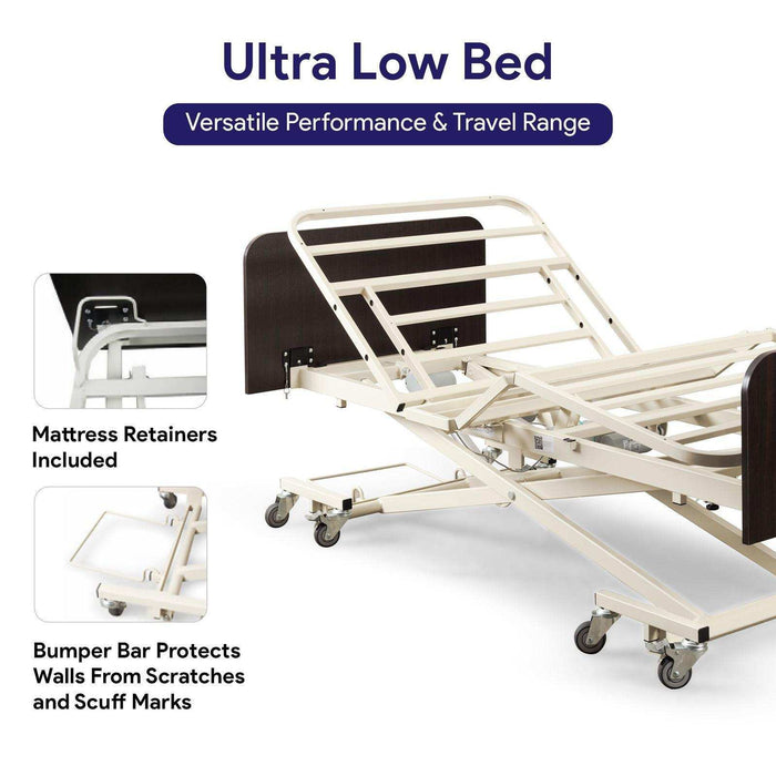 Medacure Full Electric Hospital Bed Ultra Low - Elvoros
