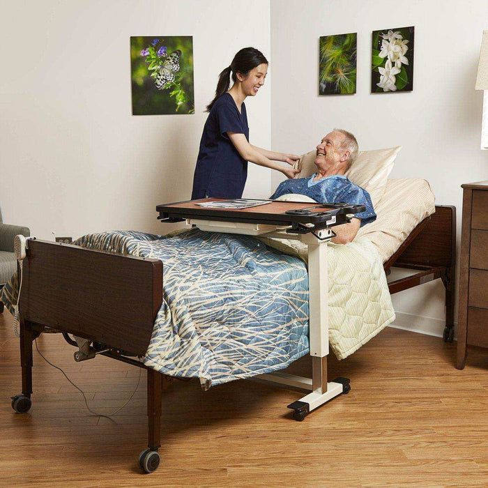 Medacure Full Electric Hospital Bed with Mattress and Rail - Elvoros