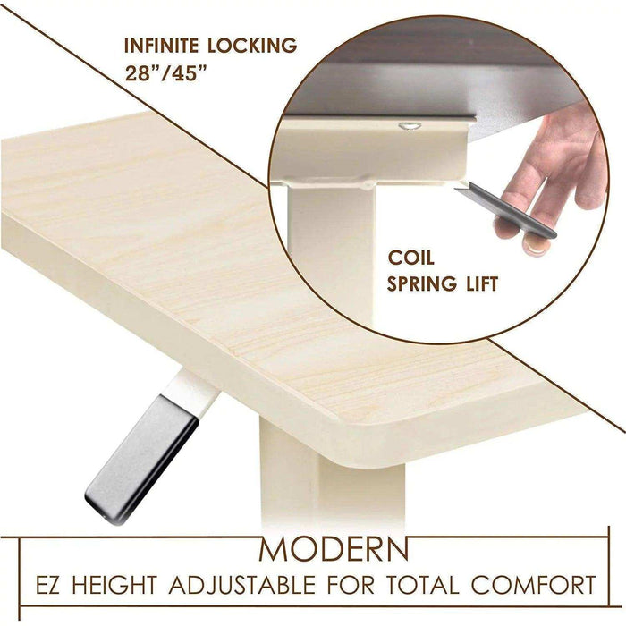 Medacure Overbed Table - Oak - Elvoros