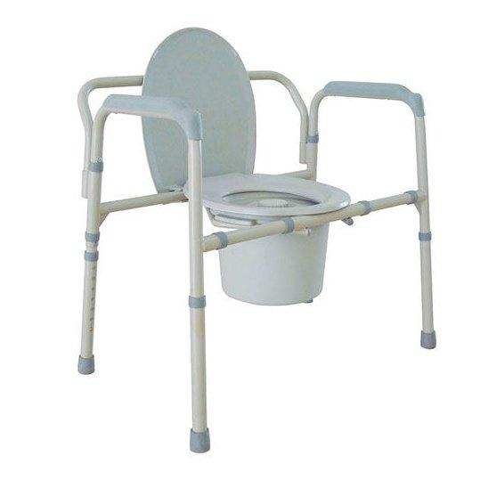 Medacure Bariatric Adjustable Bedside Commode Chair - Elvoros