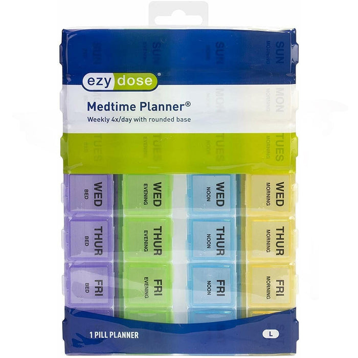 Ezy-Dose 7-Day 4X/Day Medtime Planner Pill Case Large