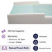 ProHeal Memory Foam Hospital Bed Pressure Redistribution, Gel Infused - Elvoros