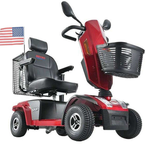 Metro Mobility S500 Series 4-Wheel Heavy Duty Travel Mobility Scooter - Elvoros