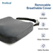 Molded Foam Bariatric Seat Cushion - Pressure Sensitive For Superior Support - Elvoros