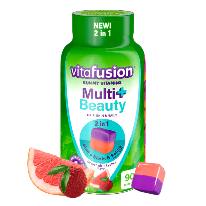Vitafusion Multi+ Beauty Multivitamin Gummy Grapefruit + Lychee