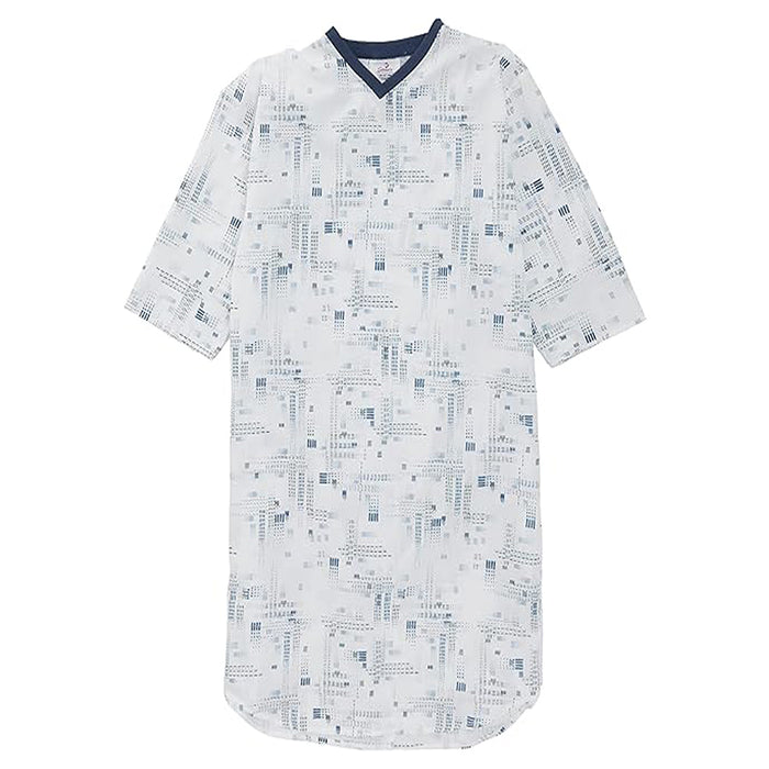 Silverts Men's Adaptive Poly-Cotton Open Back Hospital Gown
