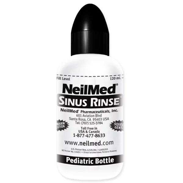 NeilMed Sinus Rinse Kids Starter Kit, One Squeeze Bottle - 30 Premixed Packets - Elvoros