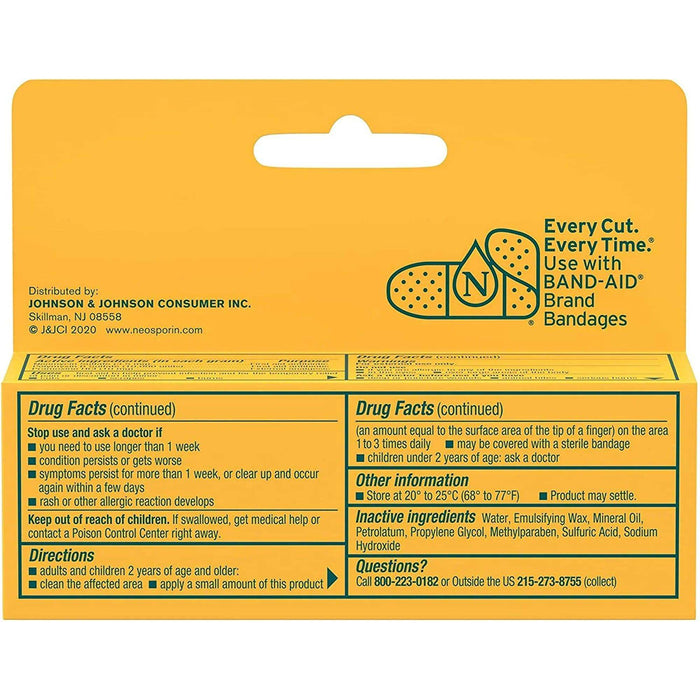 Neosporin Maximum Strength Antibiotic + Pain Relief Cream - 0.5oz - Elvoros