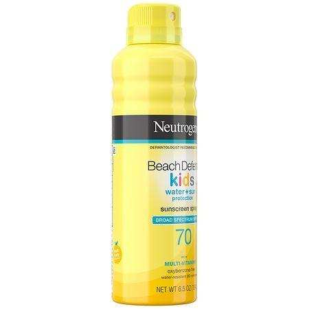 Neutrogena Beach Defense Kids Sunscreen Spray SPF 70 with Multi-Vitamins - 6.5oz - Elvoros